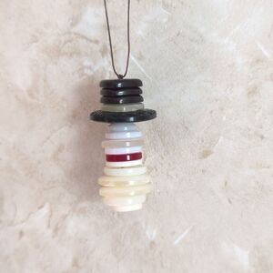 Hand crafted snowman holiday Christmas tree ornament decoration for winter time❄